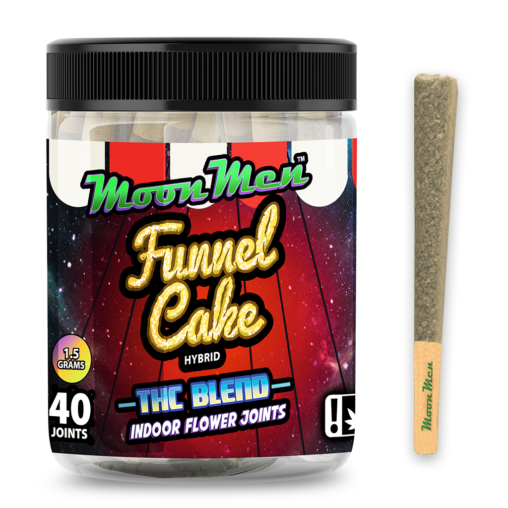 THC Blended Joints – Funnel Cake (Hybrid, 1.5g) Moon Men