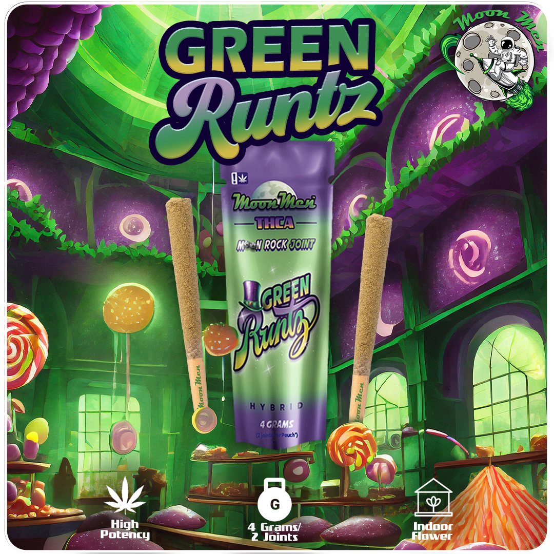 THC Blend Moon Rock Double Joint (2 X 2g) – Green Runtz Moon Men 2