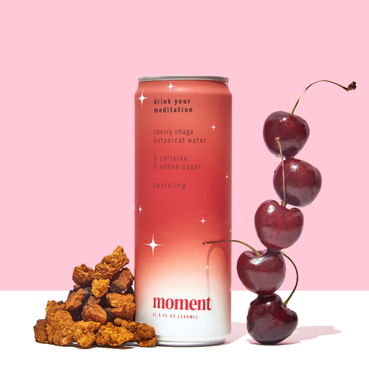 Moment - Sparkling Cherry Chaga 12-pack Botanical Water