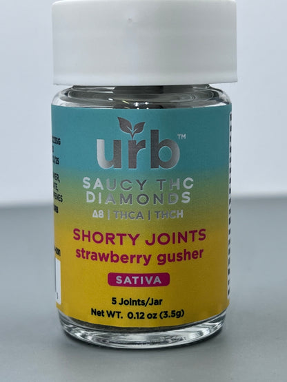 Saucy THC Diamonds Shorty Joints – Strawberry Gusher