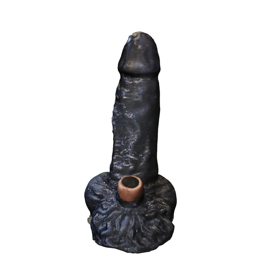 Wooden Black Penis Live Resin Pipe