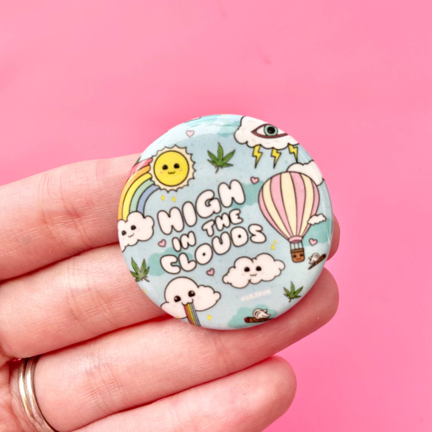 lilxbun - High in the Clouds Button 1.5" yoga smokes yoga studio, delivery, delivery near me, yoga smokes smoke shop, find smoke shop, head shop near me, yoga studio, headshop, head shop, local smoke shop, psl, psl smoke shop, smoke shop, smokeshop, yoga, yoga studio, dispensary, local dispensary, smokeshop near me, port saint lucie, florida, port st lucie, lounge, life, highlife, love, stoned, highsociety. Yoga Smokes High in the Clouds Button