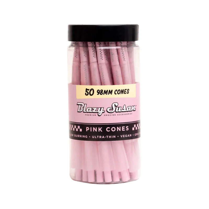 Blazy Susan Cones Pink Pre-Rolled Cones -50 Count 98mm yoga smokes yoga studio, delivery, delivery near me, yoga smokes smoke shop, find smoke shop, head shop near me, yoga studio, headshop, head shop, local smoke shop, psl, psl smoke shop, smoke shop, smokeshop, yoga, yoga studio, dispensary, local dispensary, smokeshop near me, port saint lucie, florida, port st lucie, lounge, life, highlife, love, stoned, highsociety. Yoga Smokes