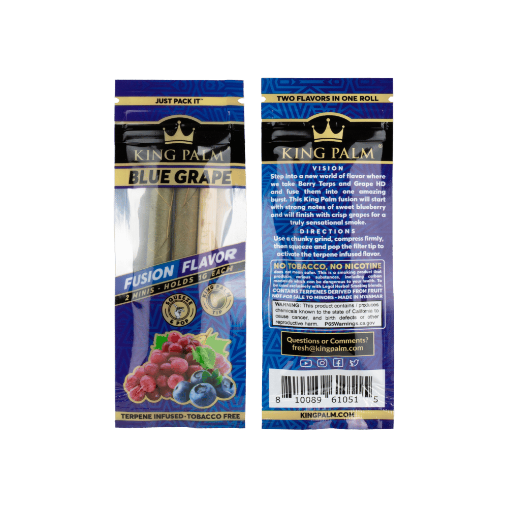 KING PALM 2 Slim Rolls Blue Grape Fusion Flavor yoga smokes yoga studio, delivery, delivery near me, yoga smokes smoke shop, find smoke shop, head shop near me, yoga studio, headshop, head shop, local smoke shop, psl, psl smoke shop, smoke shop, smokeshop, yoga, yoga studio, dispensary, local dispensary, smokeshop near me, port saint lucie, florida, port st lucie, lounge, life, highlife, love, stoned, highsociety. Yoga Smokes