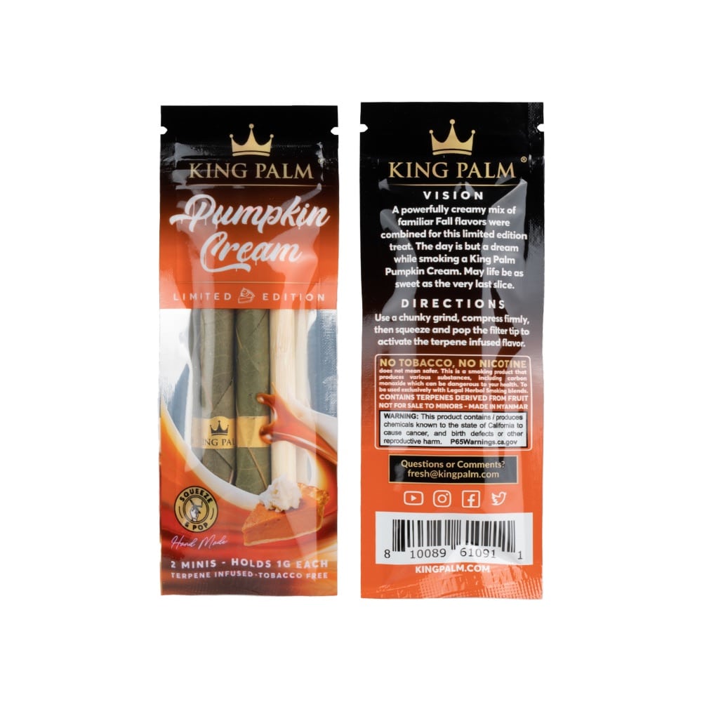 KING PALM 2 Slim Rolls Pumpkin Cream LIMITED EDITION yoga smokes yoga studio, delivery, delivery near me, yoga smokes smoke shop, find smoke shop, head shop near me, yoga studio, headshop, head shop, local smoke shop, psl, psl smoke shop, smoke shop, smokeshop, yoga, yoga studio, dispensary, local dispensary, smokeshop near me, port saint lucie, florida, port st lucie, lounge, life, highlife, love, stoned, highsociety. Yoga Smokes 3 pcs for $2.84 each ($8.52 total)