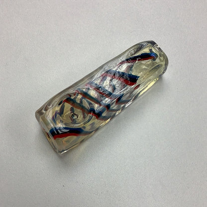 2.5 Inch Clear Glass Bowl with Red, Black and Blue Stripes and Carb yoga, yoga smokes, smoke shop near me, liquid smoke, port saint lucie, florida, port st lucie, smoke shop, lounge, smoke lounge, stoner, smoke, high, life, highlife, love, stoned, highsociety. Yoga Smokes 2.5 Inch Clear Glass Bowl with Red, Black and Blue Stripes and Carb