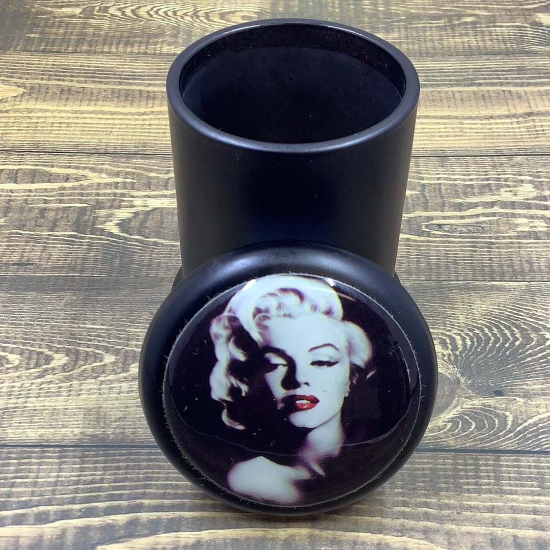 Black Painted Glass Herb Stash Jar with Gasket Lid yoga smokes yoga studio, delivery, delivery near me, yoga smokes smoke shop, find smoke shop, head shop near me, yoga studio, headshop, head shop, local smoke shop, psl, psl smoke shop, smoke shop, smokeshop, yoga, yoga studio, dispensary, local dispensary, smokeshop near me, port saint lucie, florida, port st lucie, lounge, life, highlife, love, stoned, highsociety. Yoga Smokes Marilyn Monroe