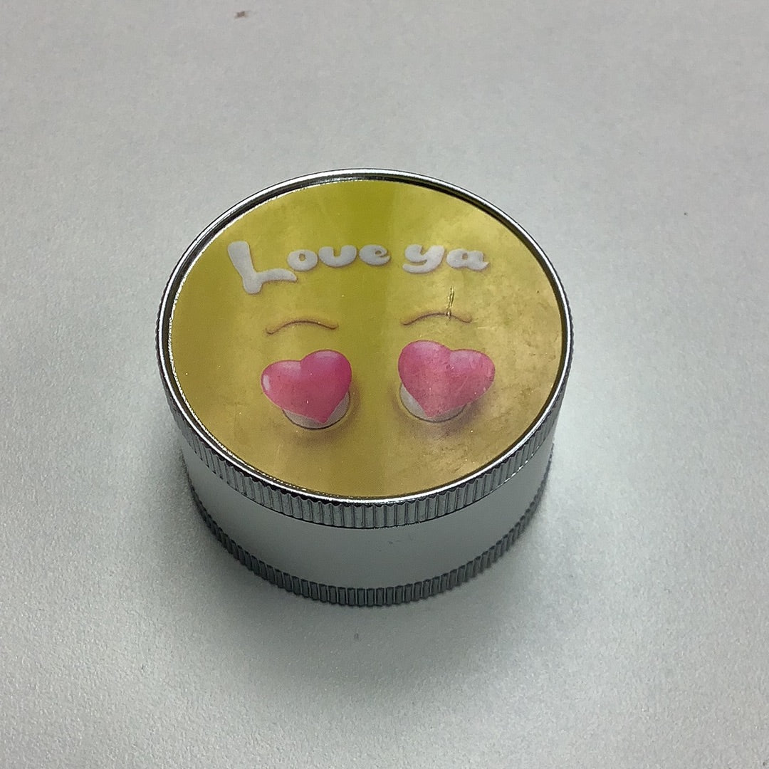 Emoji Small 2 Part Metal Grinder 2 Inch yoga smokes yoga studio, delivery, delivery near me, yoga smokes smoke shop, find smoke shop, head shop near me, yoga studio, headshop, head shop, local smoke shop, psl, psl smoke shop, smoke shop, smokeshop, yoga, yoga studio, dispensary, local dispensary, smokeshop near me, port saint lucie, florida, port st lucie, lounge, life, highlife, love, stoned, highsociety. Yoga Smokes Silver “Love Ya” emoji