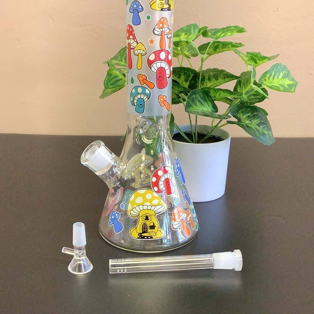 13.5" Clear W/ Glow in The Dark Multicolored Mushrooms Glass Water Pipe Heavy Duty, yoga smokes smoke shop, dispensary, local dispensary, smoke shop near me, smokeshop near me, port st lucie smoke shop, smoke shop in port st lucie, smoke shop in port saint lucie, smoke shop in florida, Yoga Smokes, , Buy RAW Rolling Papers USA, what time does the smoke shop close, smoke shop open near me, 24 hour smoke shop near me, online smoke shop