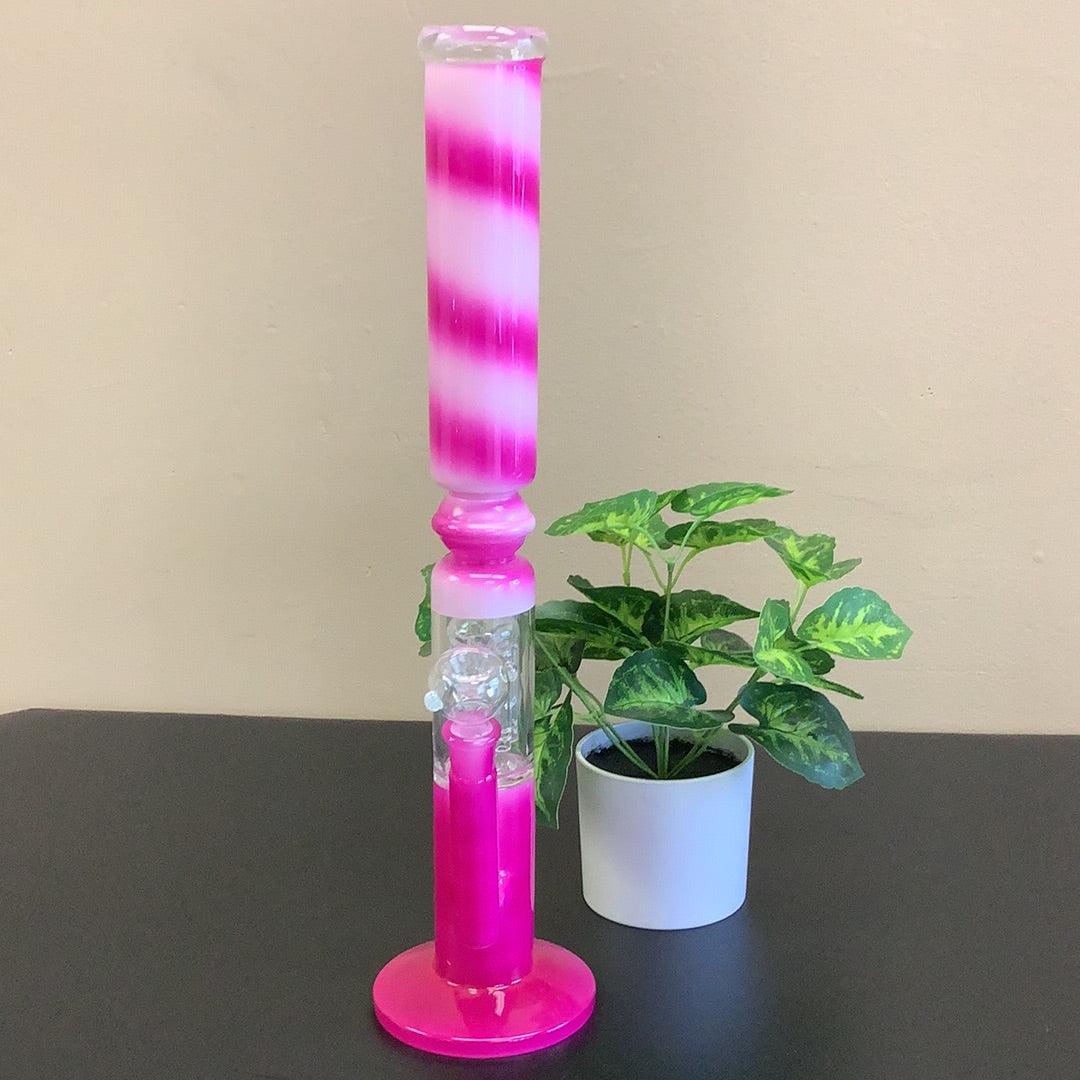 18.5" Pink & White Trim Glass Water Pipe, yoga smokes smoke shop, dispensary, local dispensary, smoke shop near me, smokeshop near me, port st lucie smoke shop, smoke shop in port st lucie, smoke shop in port saint lucie, smoke shop in florida, Yoga Smokes, , Buy RAW Rolling Papers USA, what time does the smoke shop close, smoke shop open near me, 24 hour smoke shop near me, online smoke shop