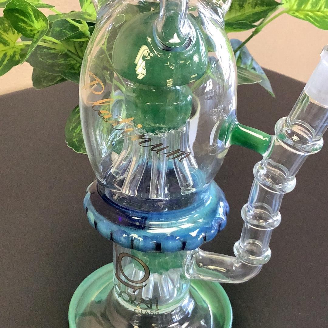 16" “Lookah Glass” Clear W/ Blue & Green Trim Glass Water Pipe W/ Percolator & Bowl, yoga smokes smoke shop, dispensary, local dispensary, smoke shop near me, smokeshop near me, port st lucie smoke shop, smoke shop in port st lucie, smoke shop in port saint lucie, smoke shop in florida, Yoga Smokes, , Buy RAW Rolling Papers USA, what time does the smoke shop close, smoke shop open near me, 24 hour smoke shop near me, online smoke shop