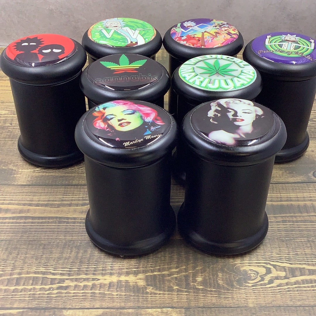Black Painted Glass Herb Stash Jar with Gasket Lid yoga smokes yoga studio, delivery, delivery near me, yoga smokes smoke shop, find smoke shop, head shop near me, yoga studio, headshop, head shop, local smoke shop, psl, psl smoke shop, smoke shop, smokeshop, yoga, yoga studio, dispensary, local dispensary, smokeshop near me, port saint lucie, florida, port st lucie, lounge, life, highlife, love, stoned, highsociety. Yoga Smokes