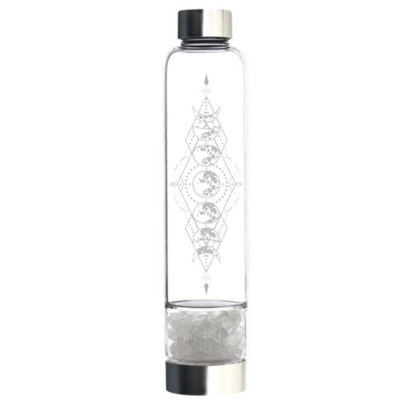 Power Water Bottle - Geometric Moons yoga smokes yoga studio, delivery, delivery near me, yoga smokes smoke shop, find smoke shop, head shop near me, yoga studio, headshop, head shop, local smoke shop, psl, psl smoke shop, smoke shop, smokeshop, yoga, yoga studio, dispensary, local dispensary, smokeshop near me, port saint lucie, florida, port st lucie, lounge, life, highlife, love, stoned, highsociety. Yoga Smokes Clear Quartz