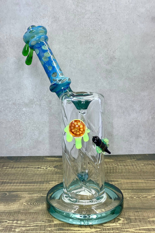 9" Drip My Honey Clear W/ Blue Trim, 3D Bumble Bee & Honey Drips Glass Water Pipe W/ Non-removable Bowl & Stem Heavy Duty Glass, yoga smokes smoke shop, dispensary, local dispensary, smoke shop near me, smokeshop near me, port st lucie smoke shop, smoke shop in port st lucie, smoke shop in port saint lucie, smoke shop in florida, Yoga Smokes, , Buy RAW Rolling Papers USA, what time does the smoke shop close, smoke shop open near me, 24 hour smoke shop near me, online smoke shop