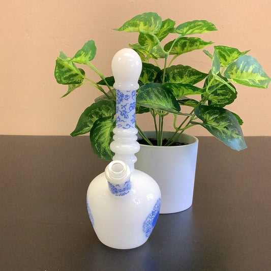 8" White W/ Blue Floral Design Glass Rig W/ Bowl Heavy Duty Glass, yoga smokes smoke shop, dispensary, local dispensary, smoke shop near me, smokeshop near me, port st lucie smoke shop, smoke shop in port st lucie, smoke shop in port saint lucie, smoke shop in florida, Yoga Smokes, , Buy RAW Rolling Papers USA, what time does the smoke shop close, smoke shop open near me, 24 hour smoke shop near me, online smoke shop